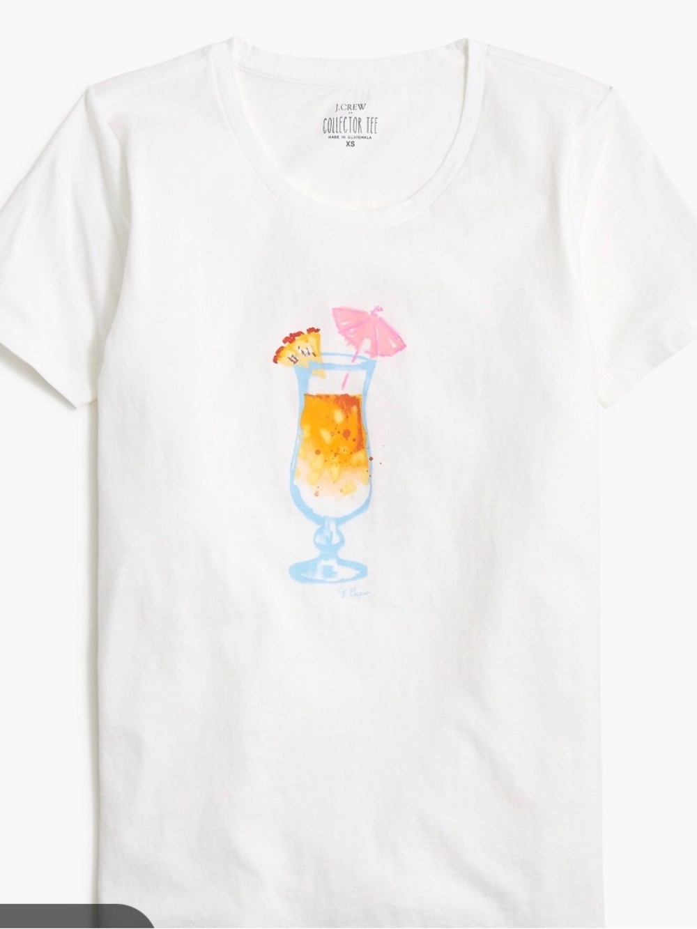J.Crew collector tee Mai Tai graphic - XS